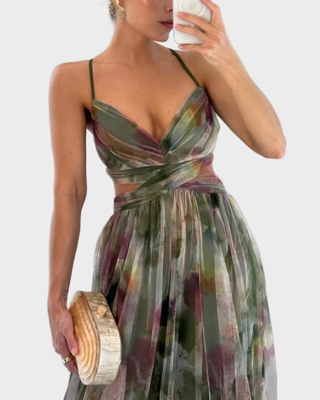 Jasmina | Chiffonkleid mit verstellbaren Trägern