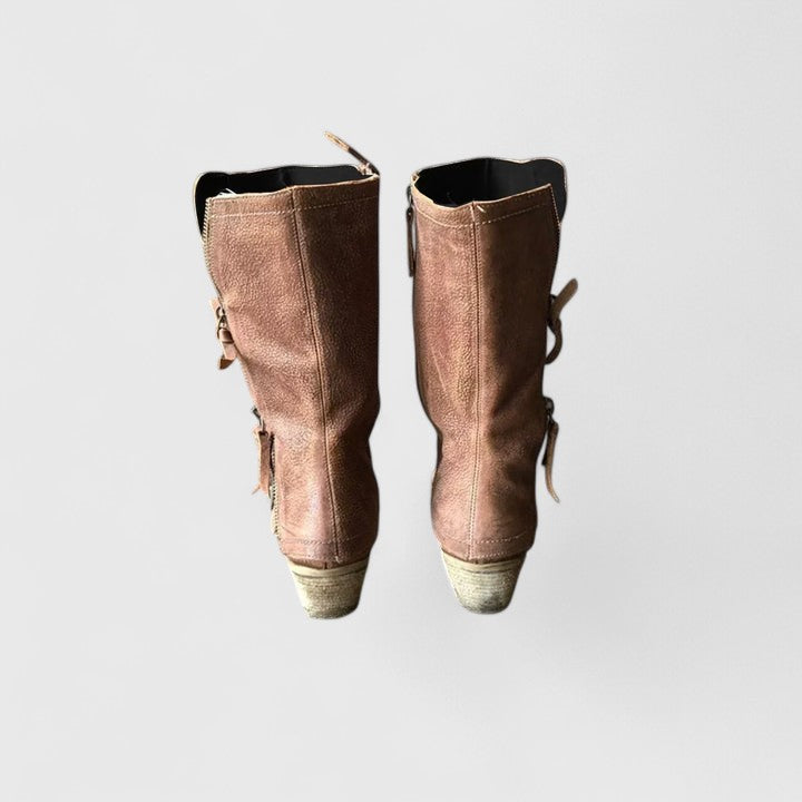Celine | Orthopädische Wadenstiefel mit Seitenreissverschluss für ganztägigen Komfort