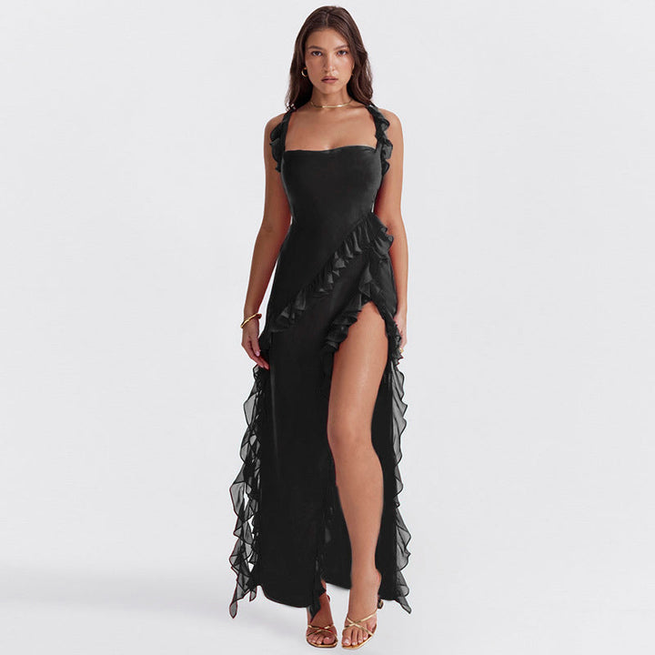 Jana | Elegantes Kleid mit asymmetrischem Volant