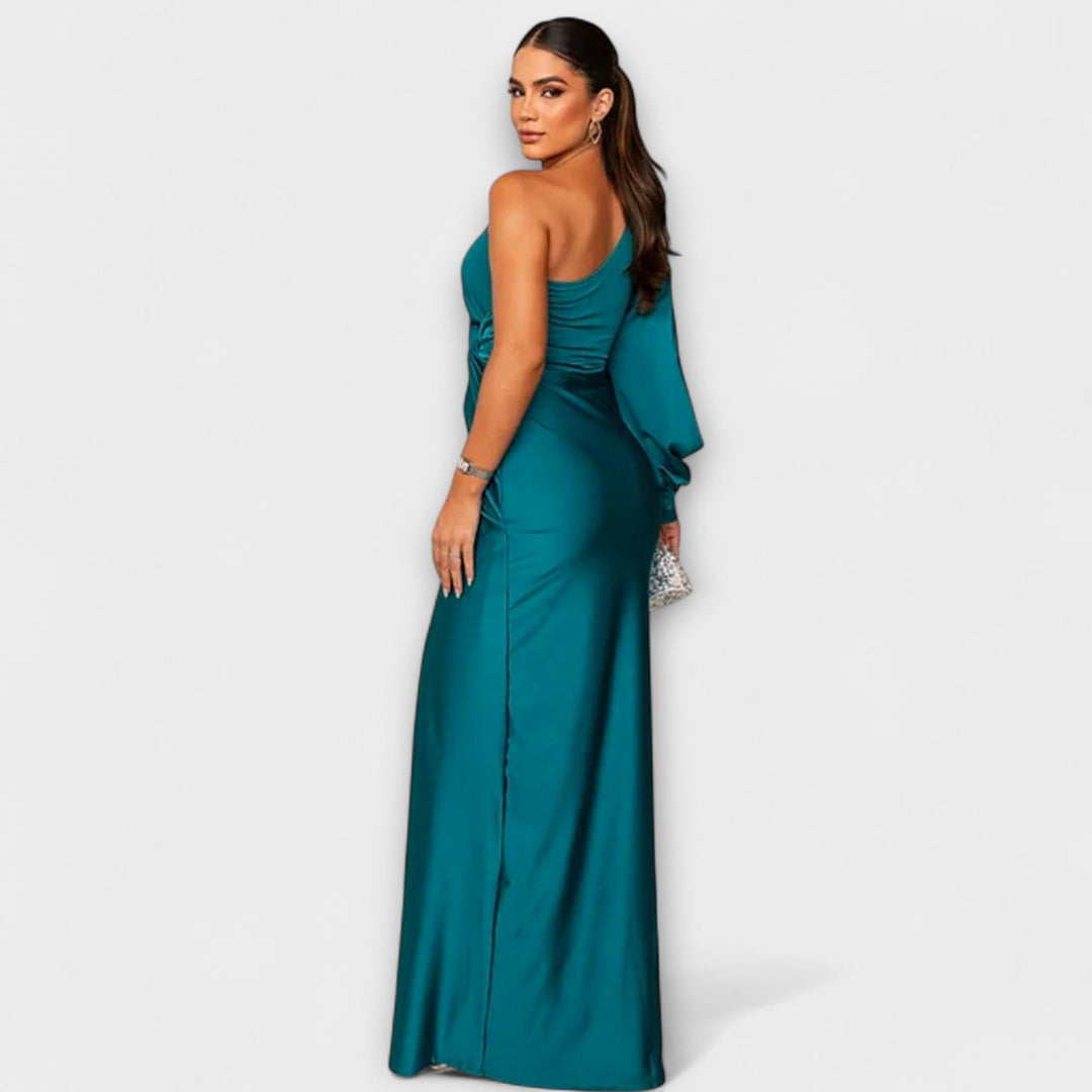 Julie | Strukturiertes Kleid mit raffiniertem Ausschnitt