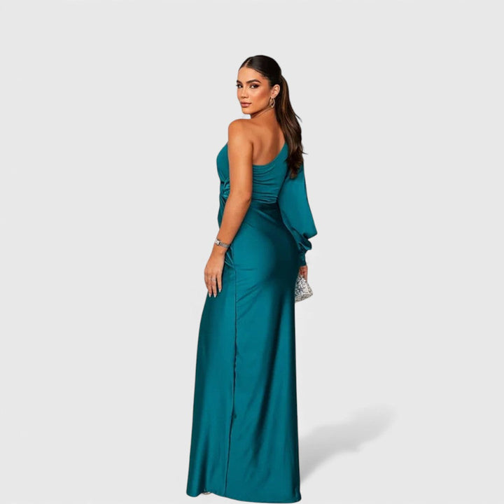 Katarzyna | One-Shoulder-Abendkleid mit Seitenschlitz