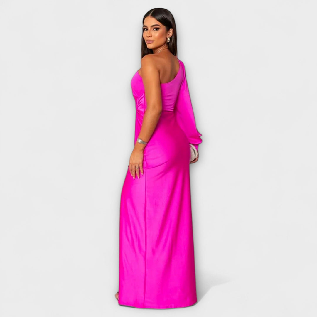 Julie | Strukturiertes Kleid mit raffiniertem Ausschnitt