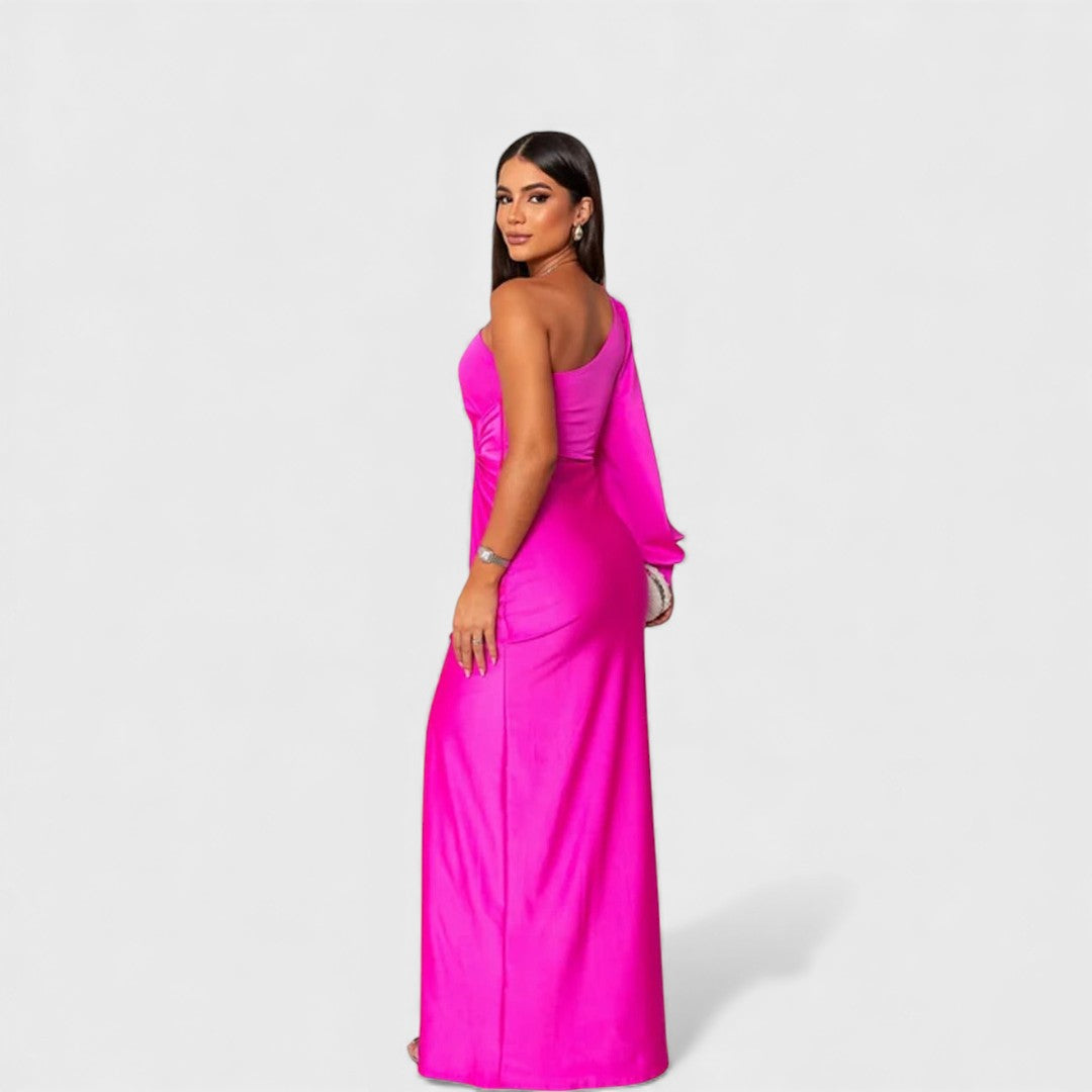 Katarzyna | One-Shoulder-Abendkleid mit Seitenschlitz