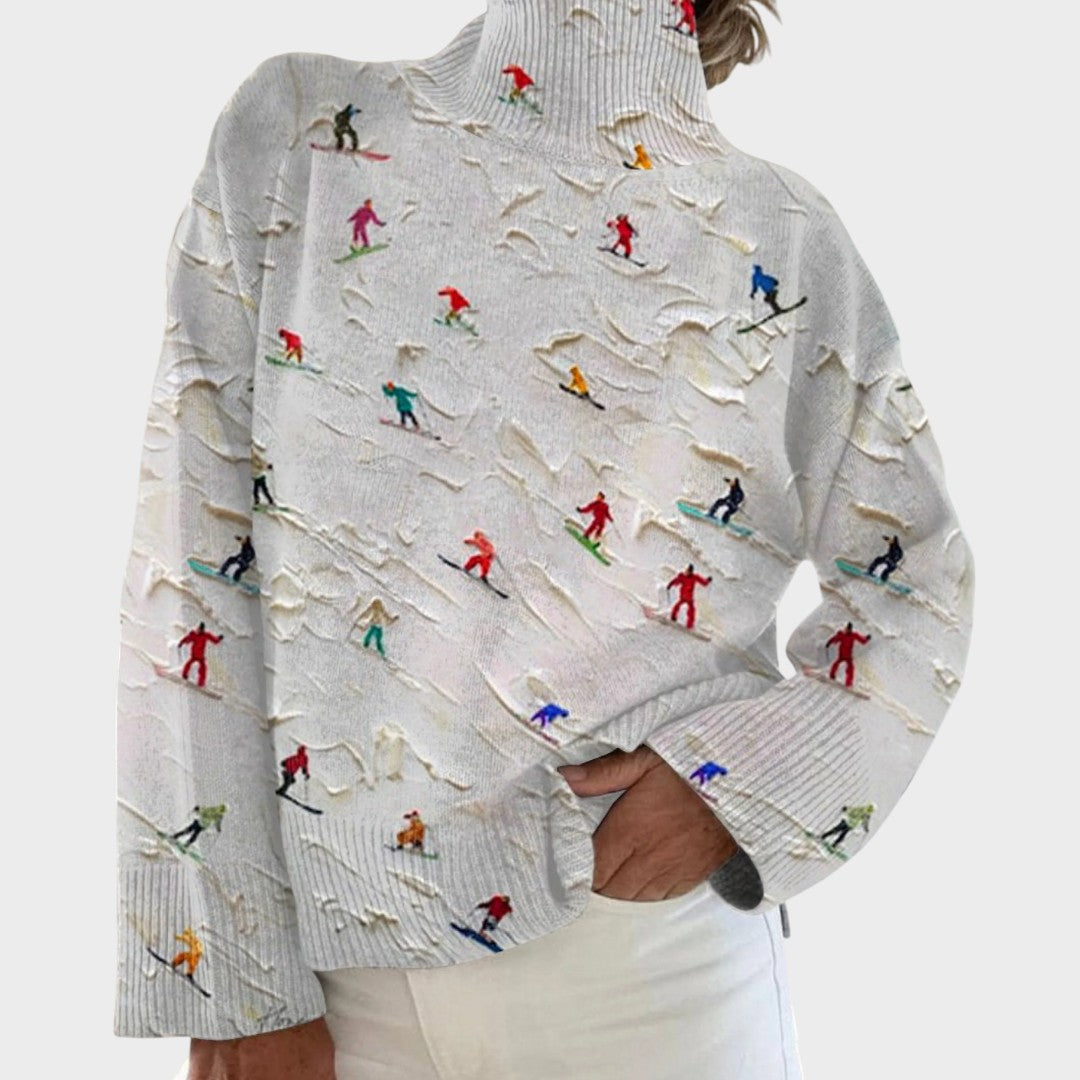 Camila | Künstlerischer Rollkragenpullover