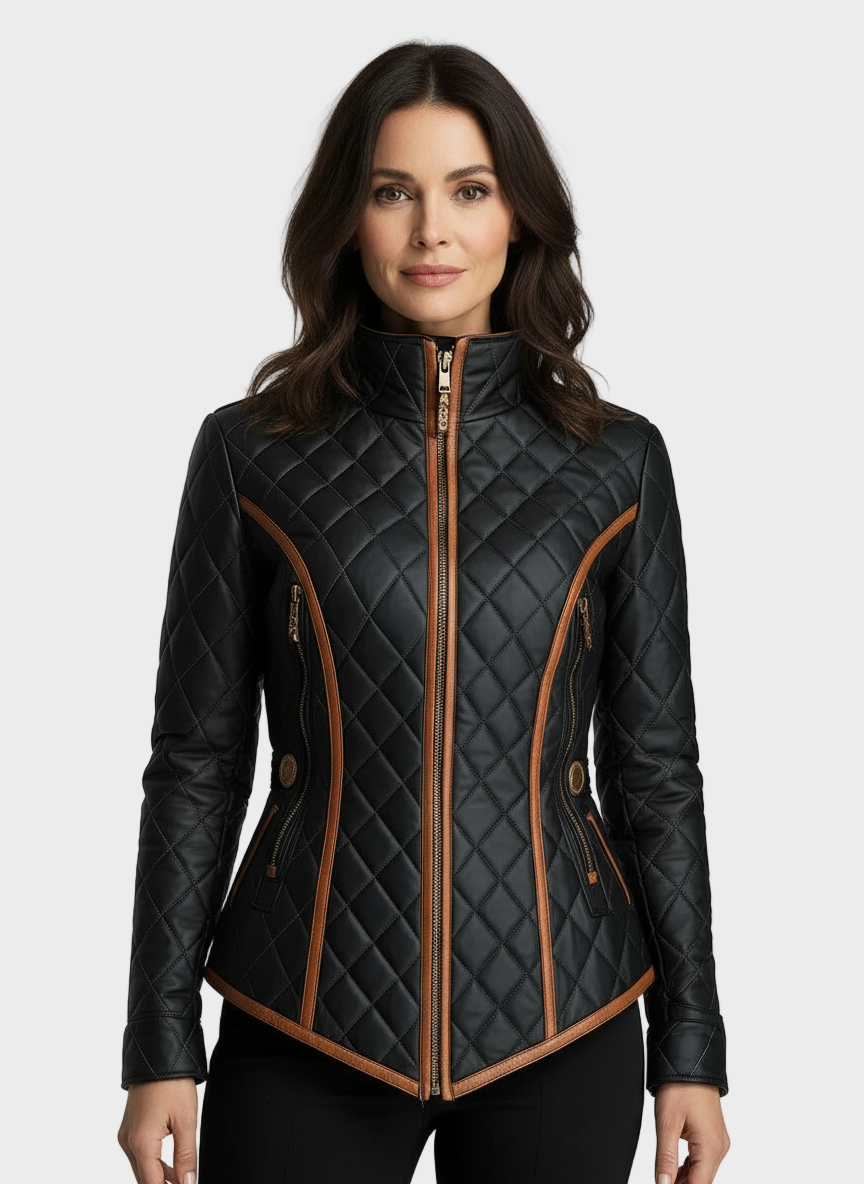 Lillian - Daunenjacke mit Diamantsteppmuster