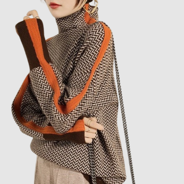 Elżbieta | Pullover mit hohem Kragen