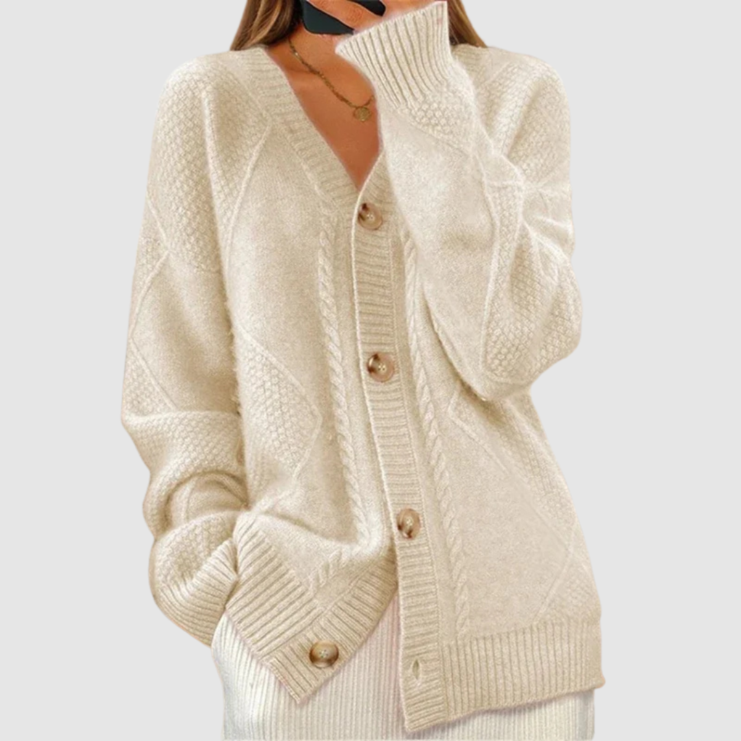 Elżbieta | Pullover mit Strickmuster