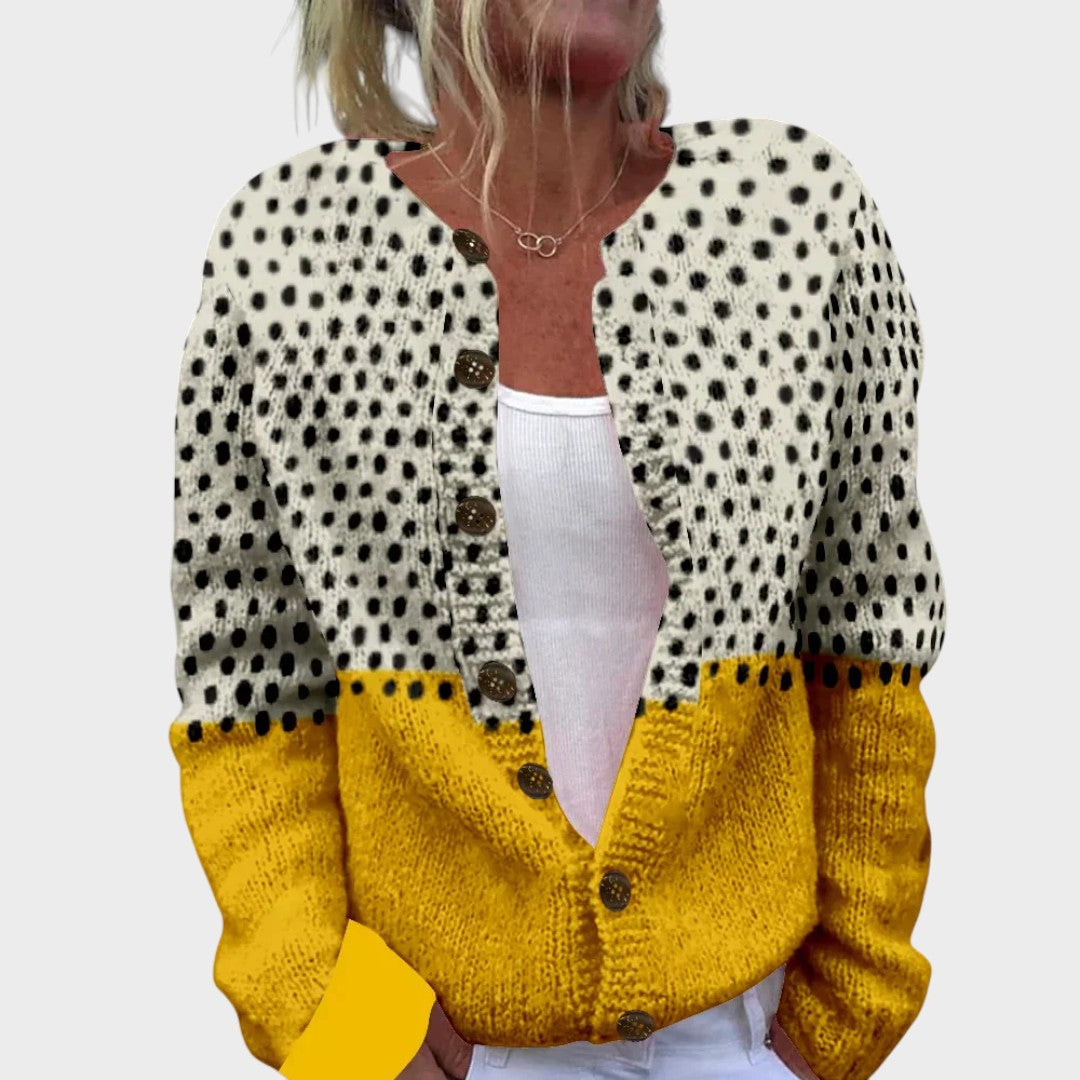 Madalena | Herbstlicher Blumen-Cardigan