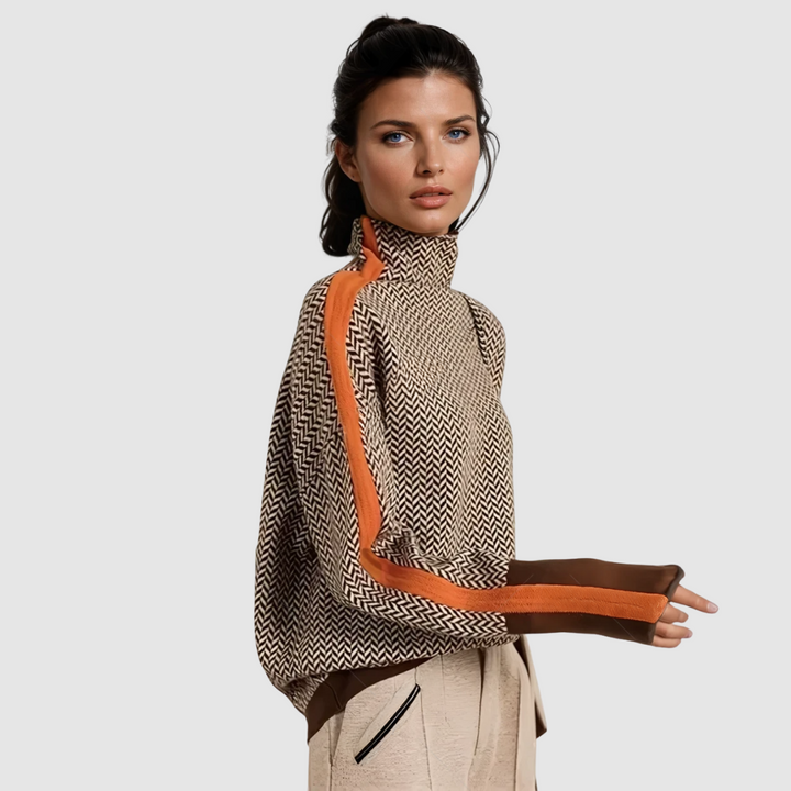 Elżbieta | Pullover mit hohem Kragen