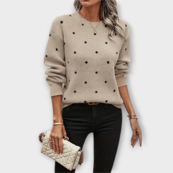 Ava | Lockerer Pullover mit Punktemuster
