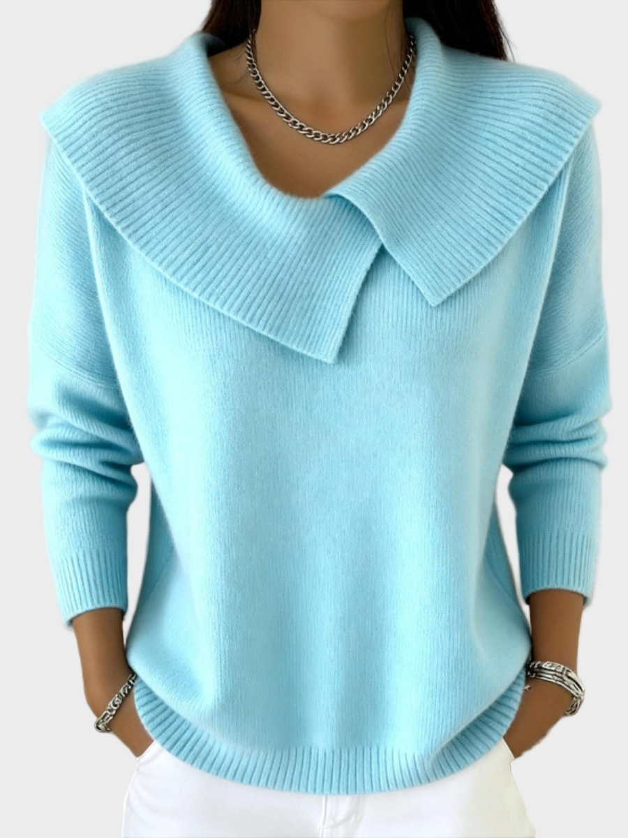 Lucia | Warmer Pullover mit weichem Kragen
