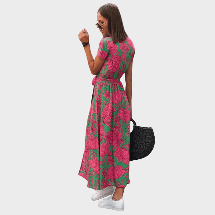 Aldona | Luftiges Wickelkleid mit Taillenbetonung