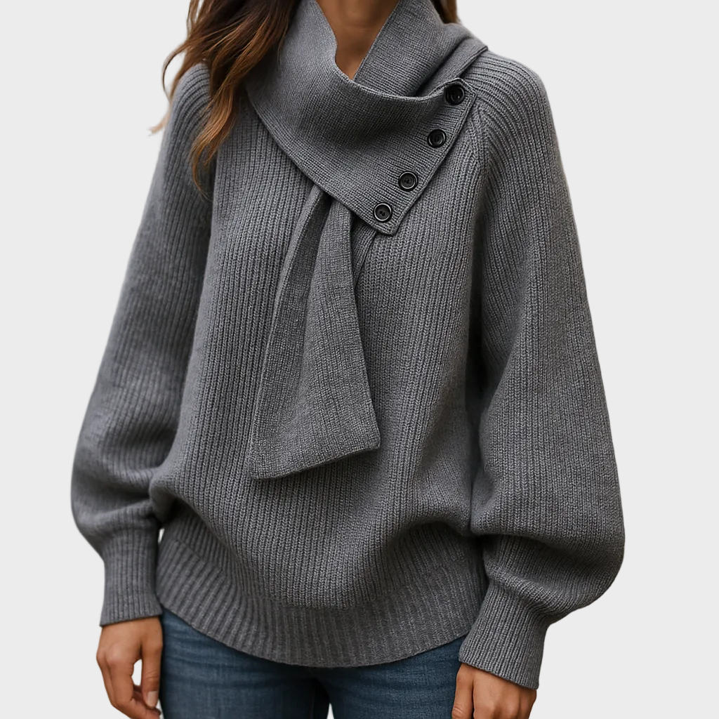 Arielle | Bequemer Pullover mit Schalkragen