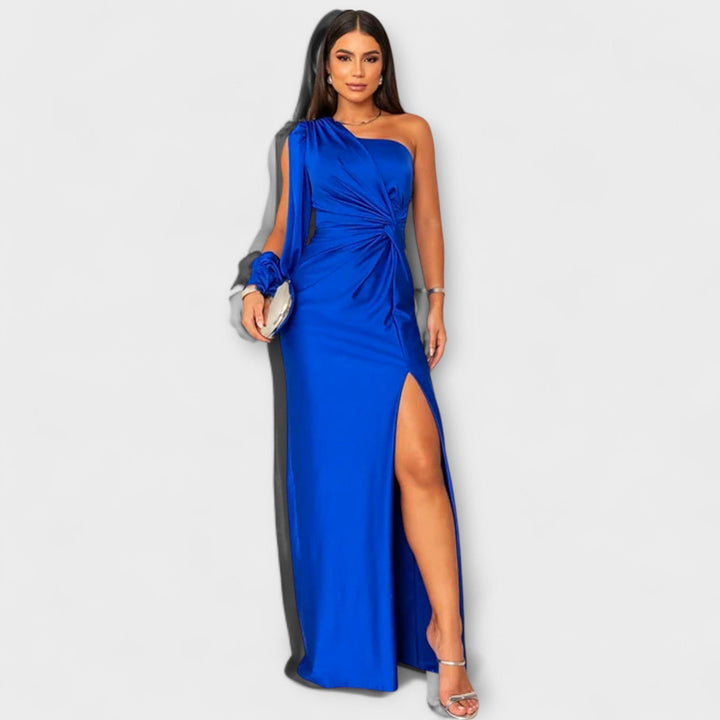 Julie | Strukturiertes Kleid mit raffiniertem Ausschnitt