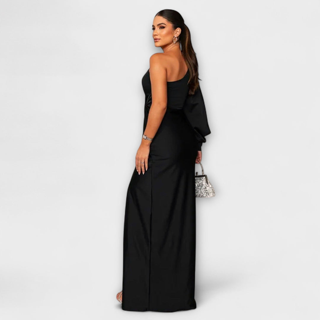Julie | Strukturiertes Kleid mit raffiniertem Ausschnitt