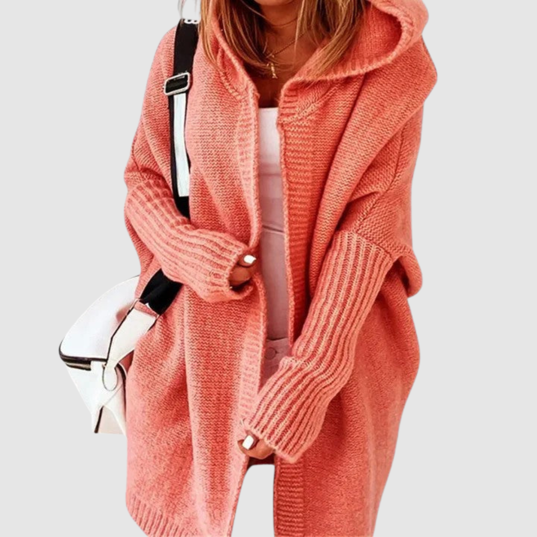 Anežka | Bequemer Cardigan mit Kapuze
