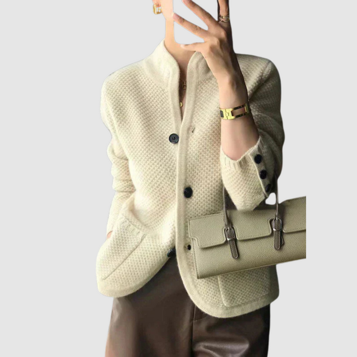 Mia | Elegante Strickjacke mit Knöpfen