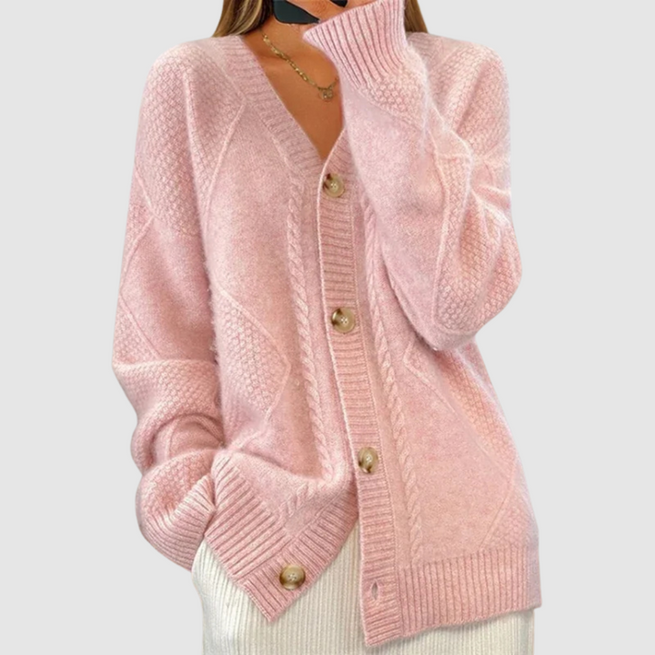 Elżbieta | Pullover mit Strickmuster