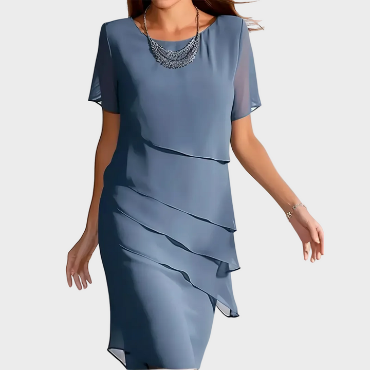 Janet | Kleid mit zarter Lagenoptik