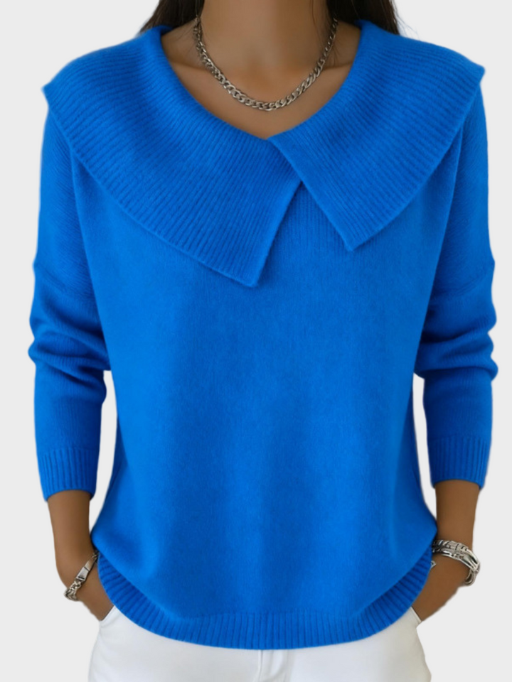 Lucia | Warmer Pullover mit weichem Kragen
