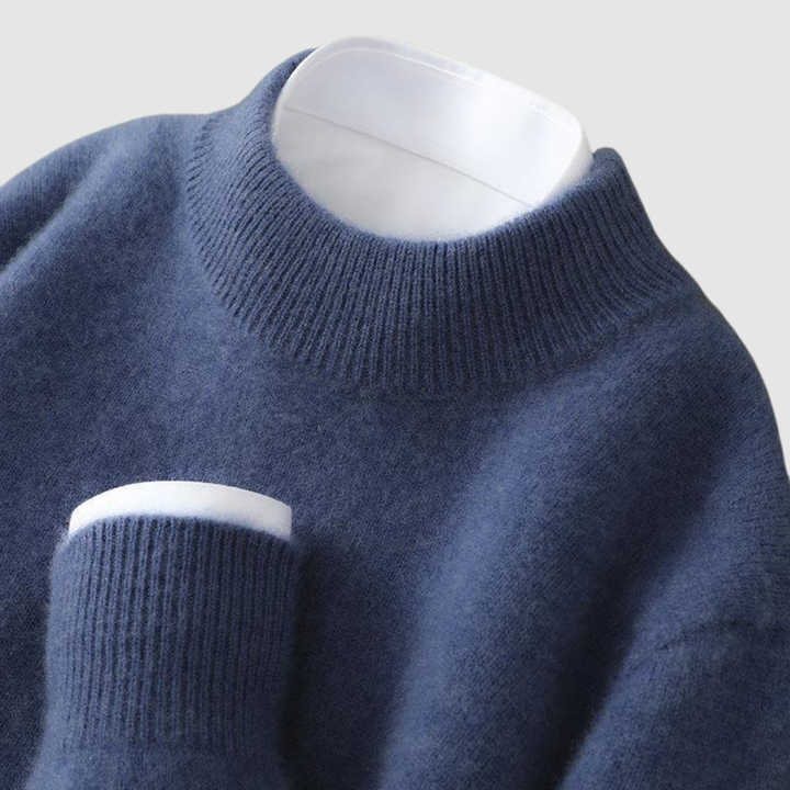 Anežka | Kaschmir-Pullover mit hohem Kragen