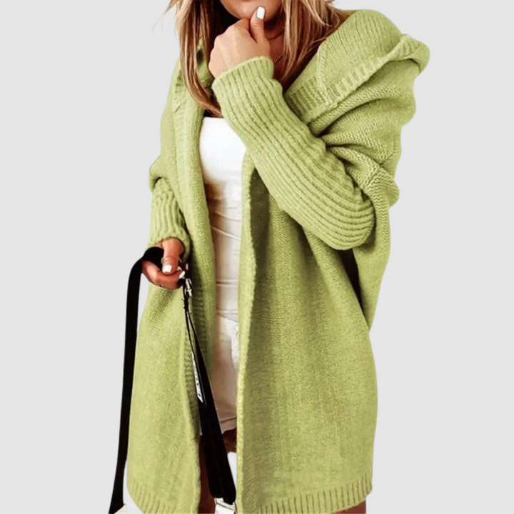 Anežka | Bequemer Cardigan mit Kapuze