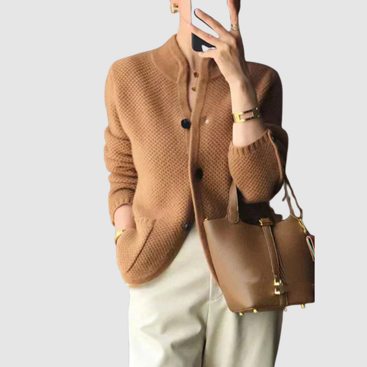Mia | Elegante Strickjacke mit Knöpfen