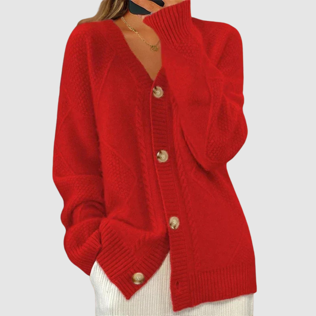 Elżbieta | Pullover mit Strickmuster