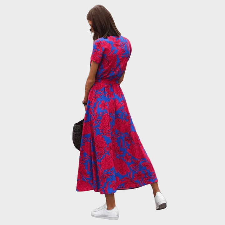 Aldona | Luftiges Wickelkleid mit Taillenbetonung