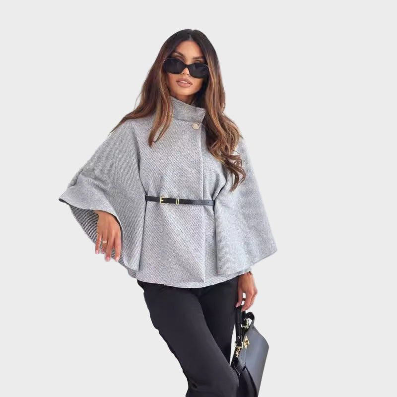 Selviora – Elegante Jacke mit Schmetterlingsärmeln und Gürtel