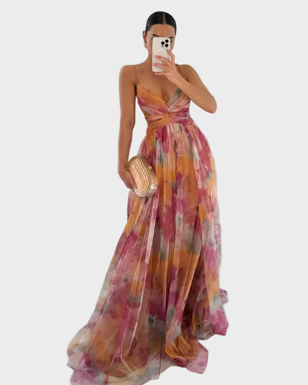 Jasmina | Chiffonkleid mit verstellbaren Trägern