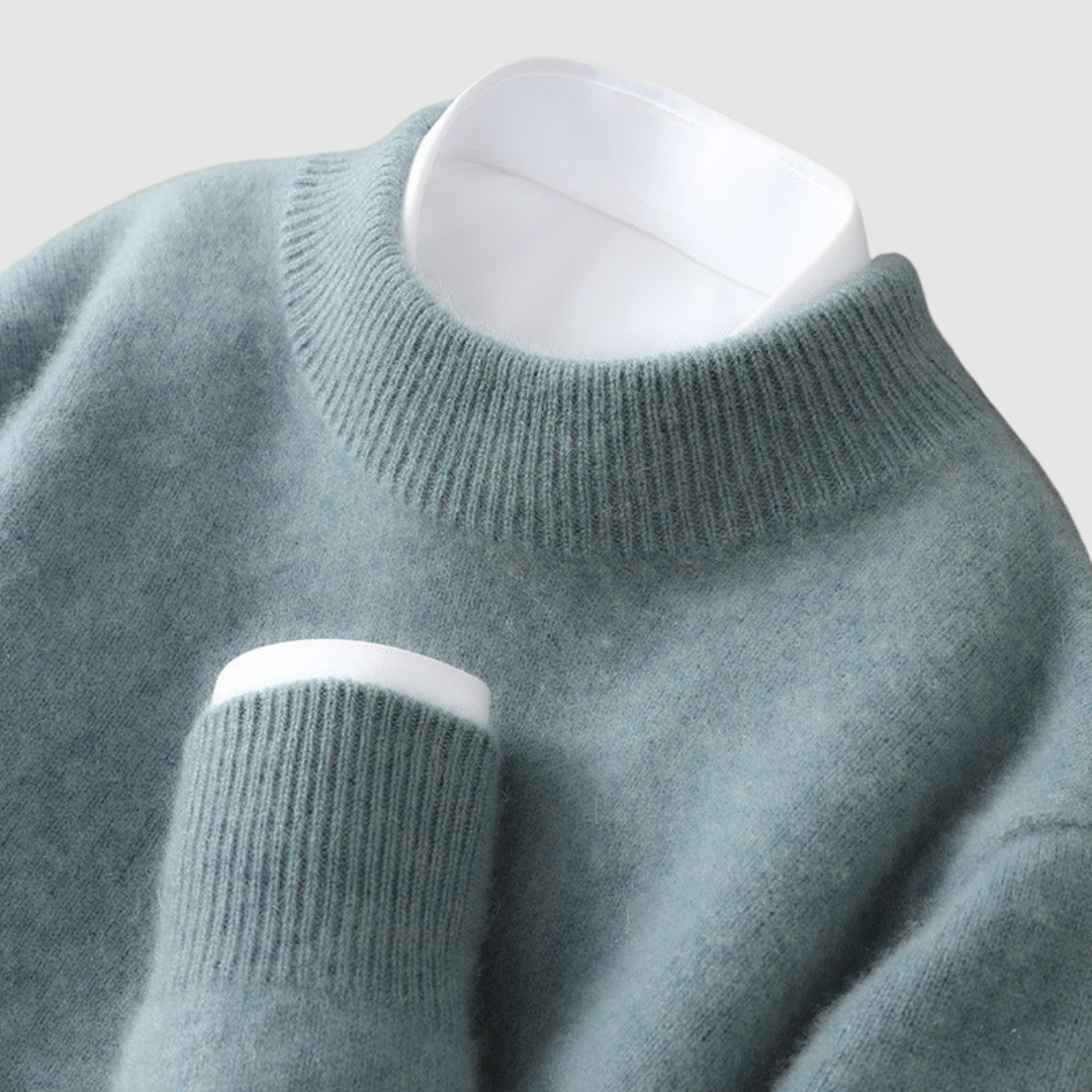 Anežka | Kaschmir-Pullover mit hohem Kragen