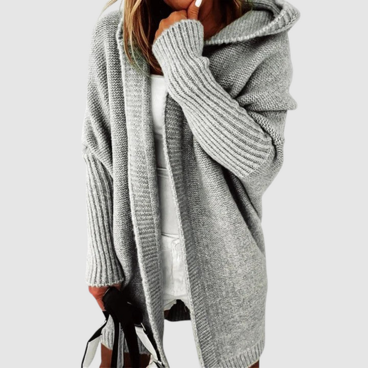 Anežka | Bequemer Cardigan mit Kapuze