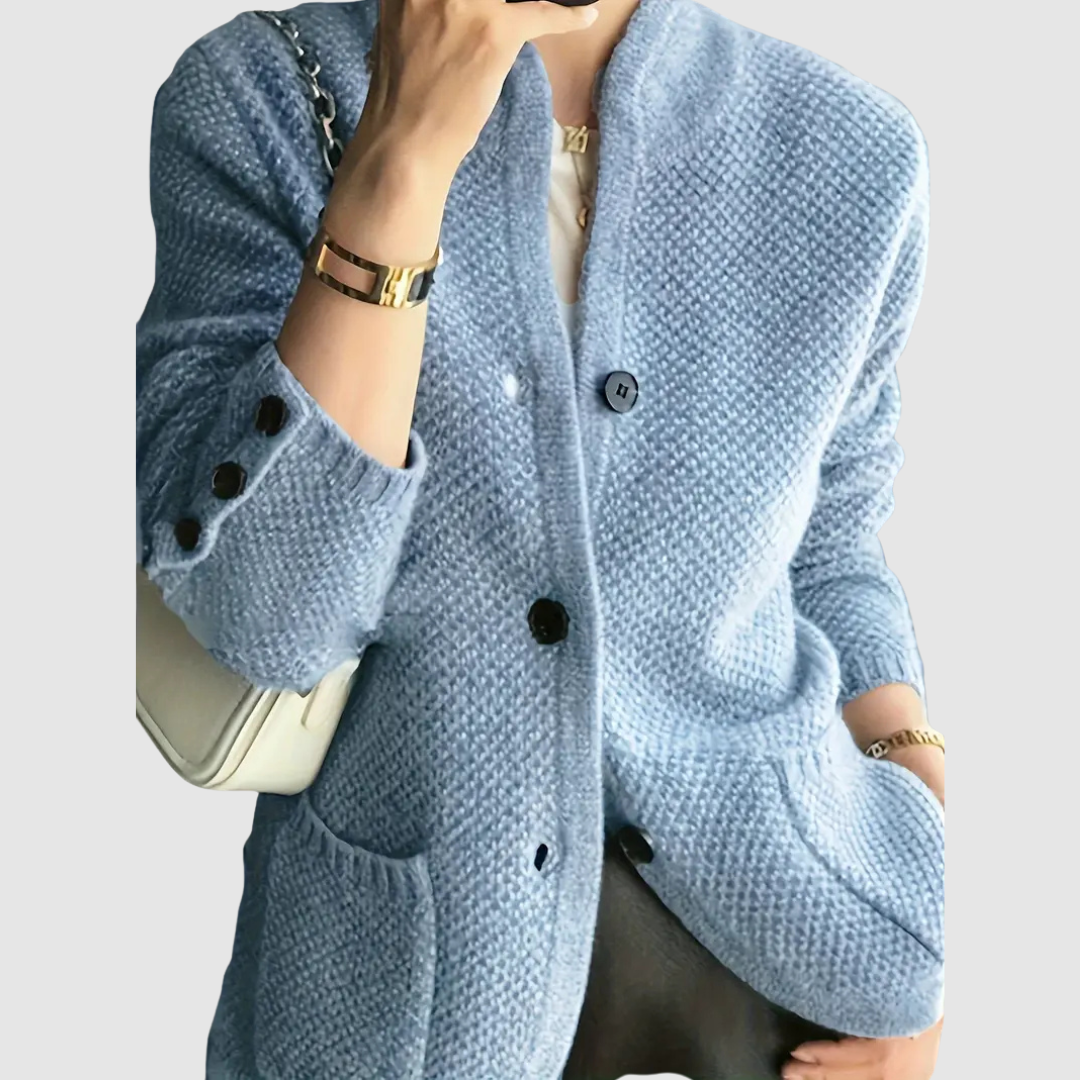Mia | Elegante Strickjacke mit Knöpfen