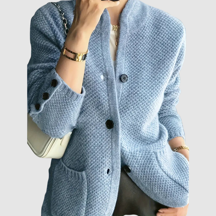 Mia | Elegante Strickjacke mit Knöpfen
