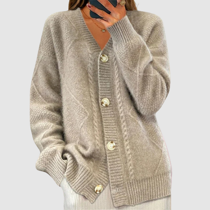 Elżbieta | Pullover mit Strickmuster