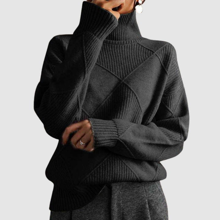 Ester | Strukturierter Rollkragenpullover