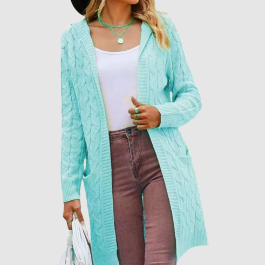 Jasmína | Bequemer Cardigan mit Kapuze