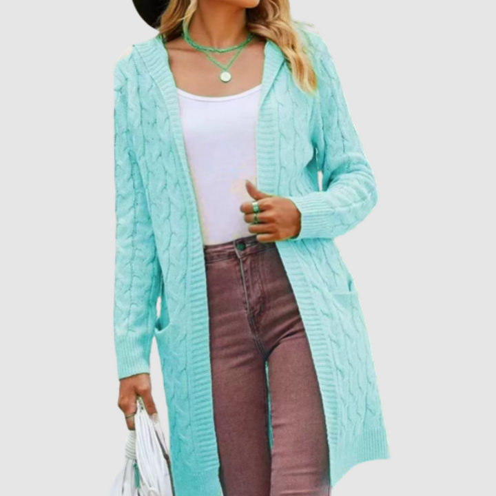 Jasmína | Bequemer Cardigan mit Kapuze