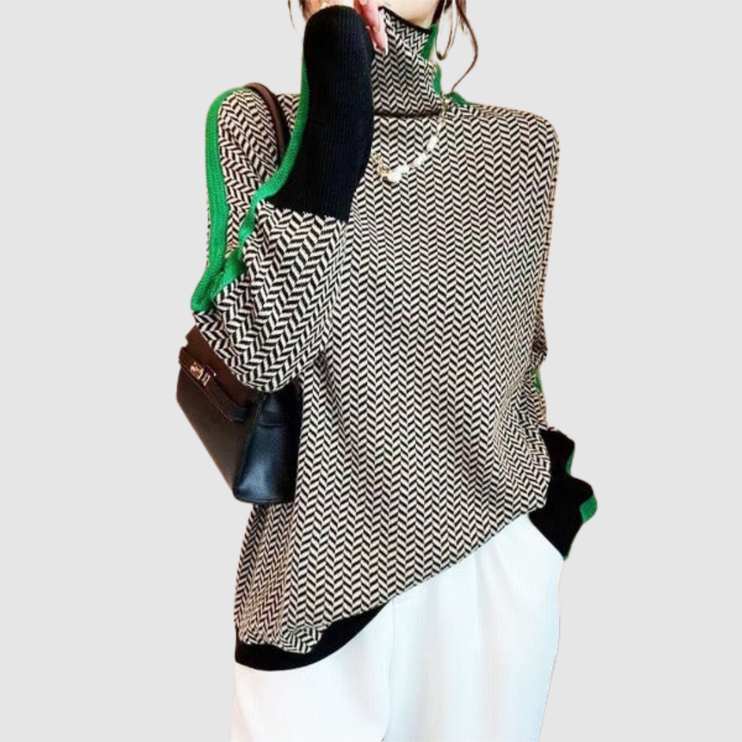 Elżbieta | Pullover mit hohem Kragen