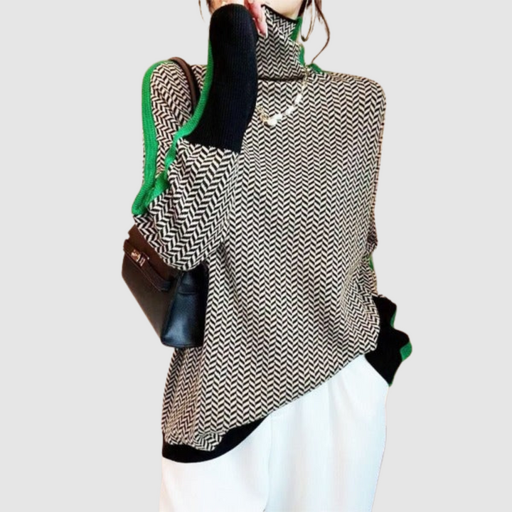 Elżbieta | Pullover mit hohem Kragen