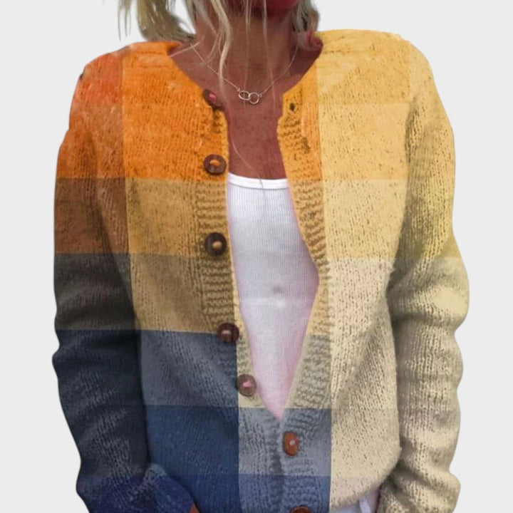 Beatriz | Herbstlicher Blumen-Cardigan
