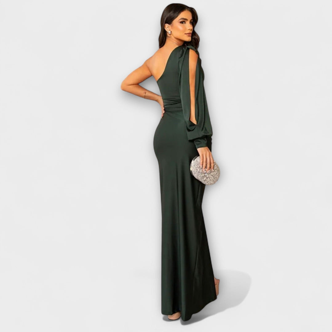 Julie | Strukturiertes Kleid mit raffiniertem Ausschnitt