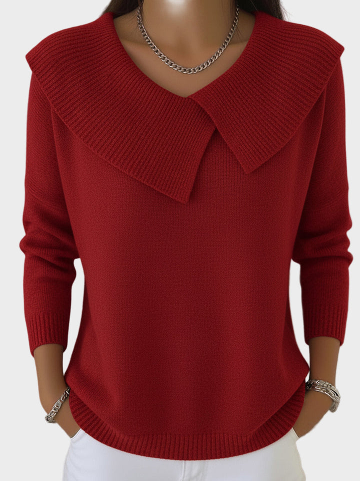 Lucia | Warmer Pullover mit weichem Kragen