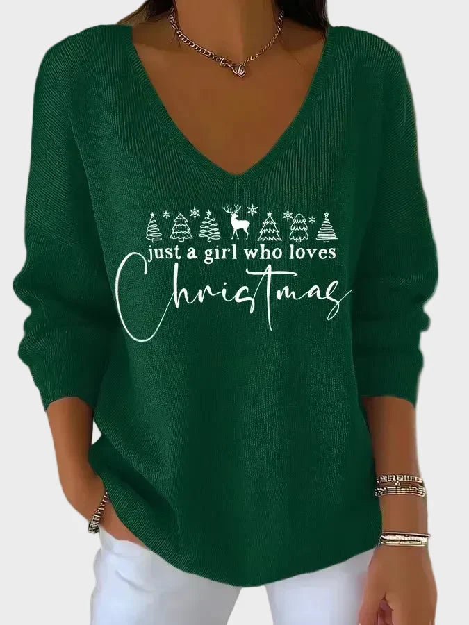 Nancy | Eleganter Weihnachtspullover