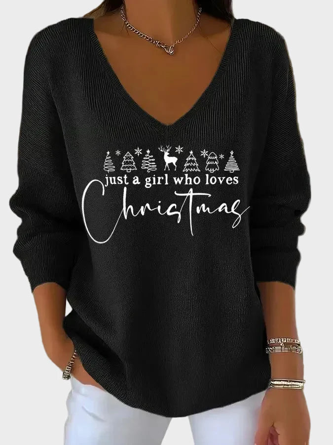 Nancy | Eleganter Weihnachtspullover