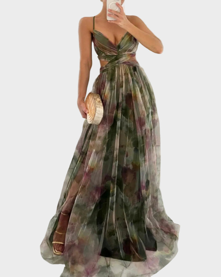 Jasmina | Chiffonkleid mit verstellbaren Trägern