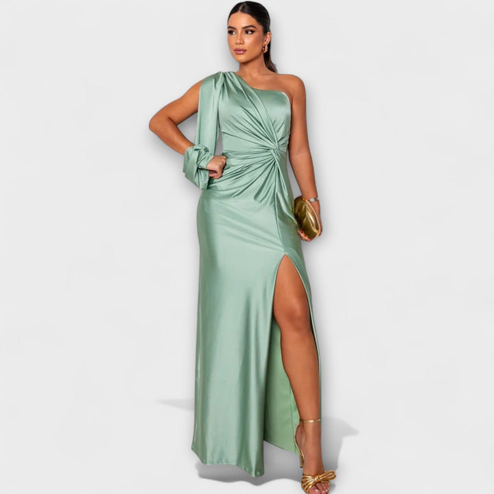 Julie | Strukturiertes Kleid mit raffiniertem Ausschnitt