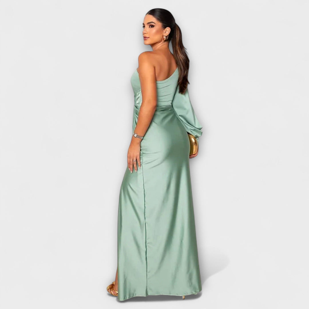 Julie | Strukturiertes Kleid mit raffiniertem Ausschnitt