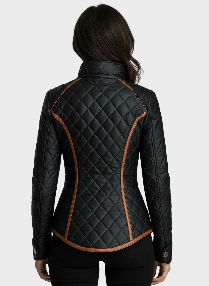 Lillian - Daunenjacke mit Diamantsteppmuster